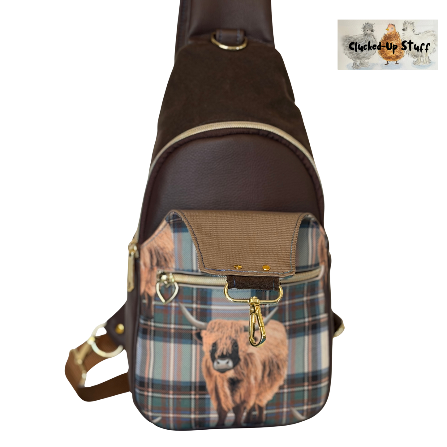 Highland Cow Retro Sling