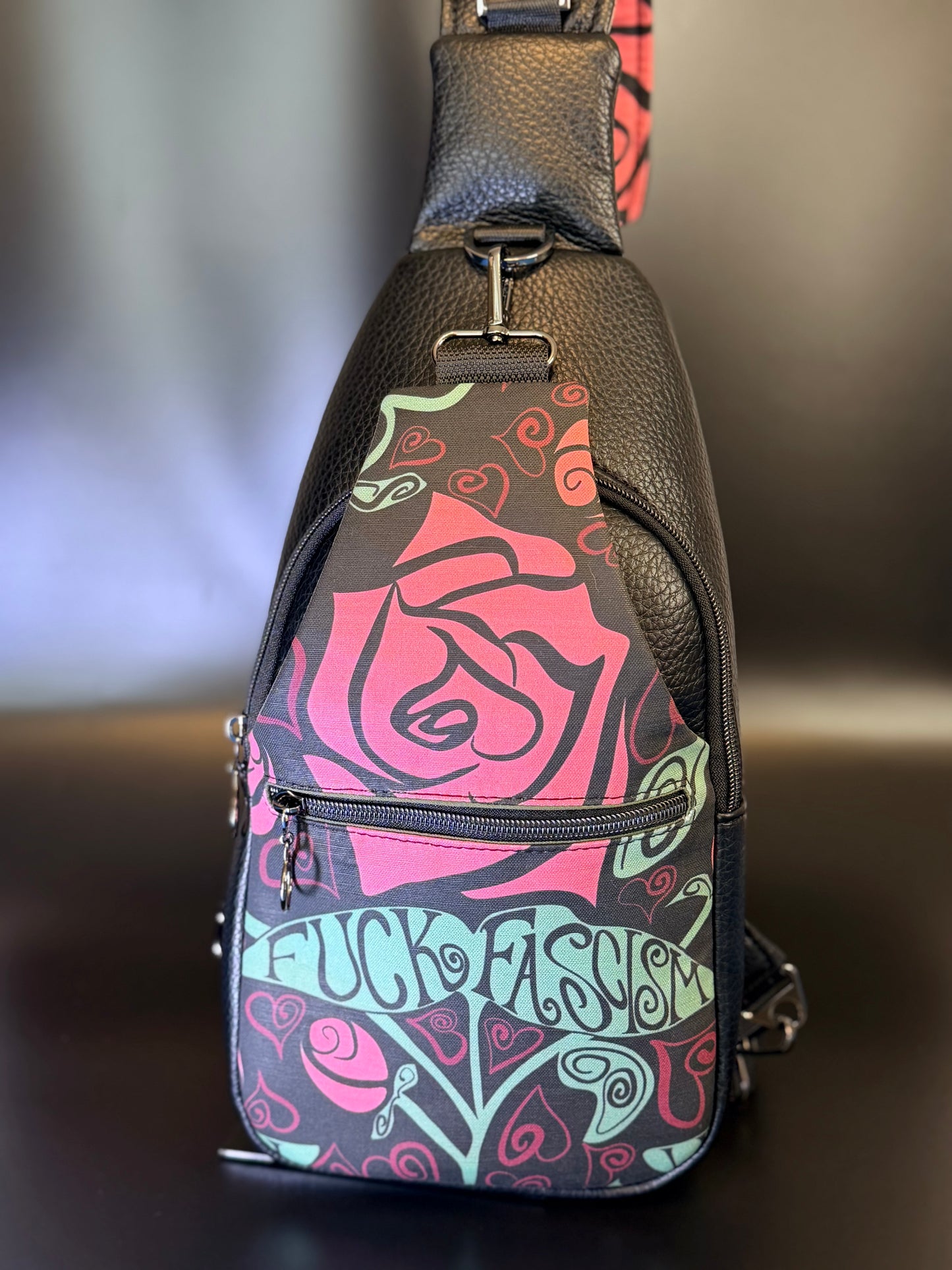 F🐓CK Fascism Retro-style Sling Bag!