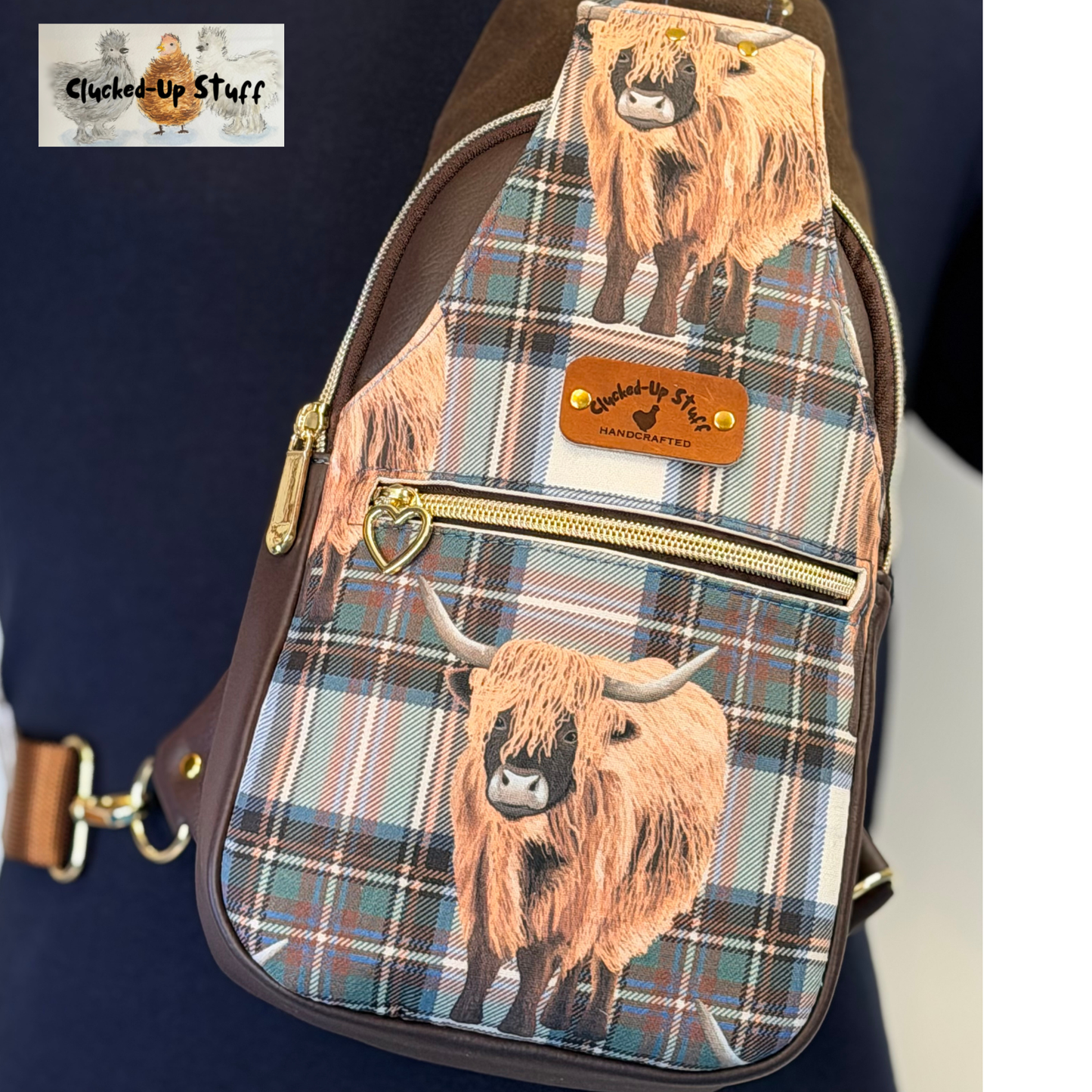 Highland Cow Retro Sling