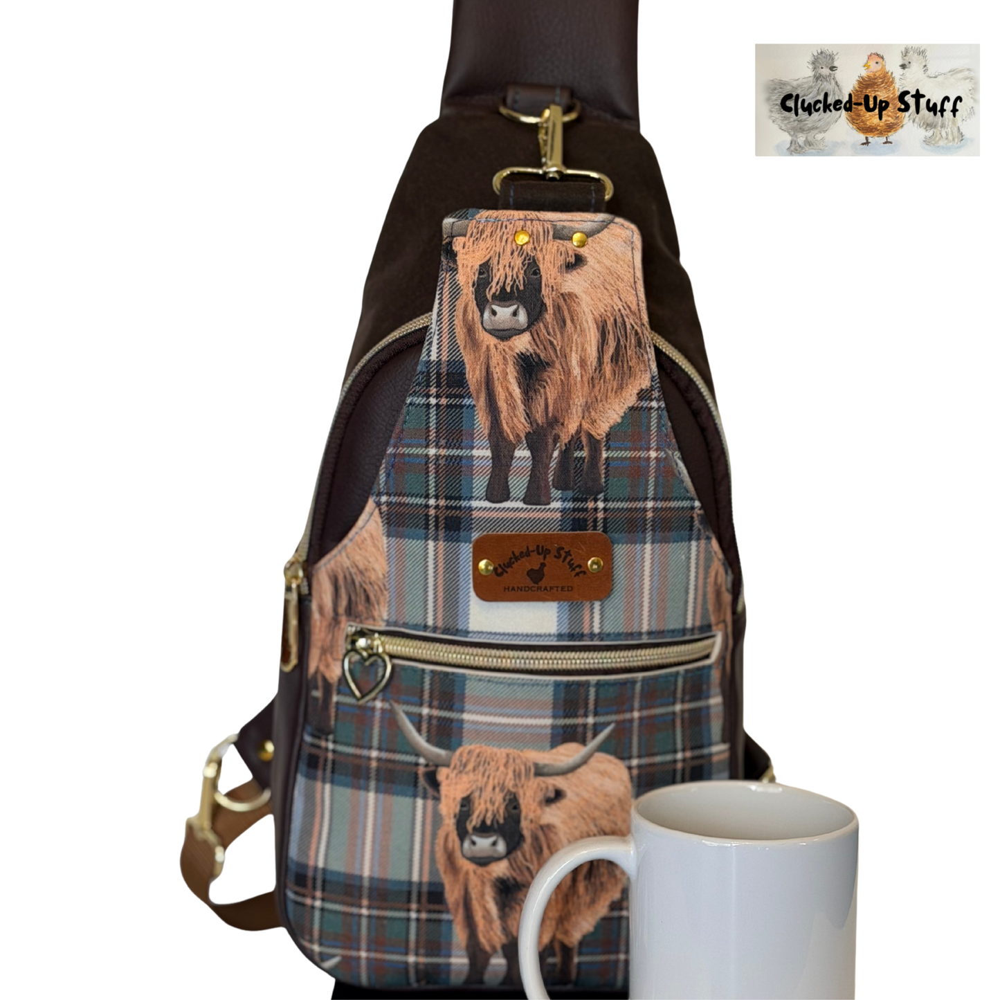 Highland Cow Retro Sling