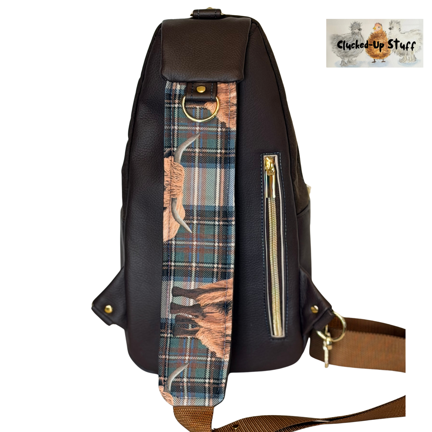 Highland Cow Retro Sling